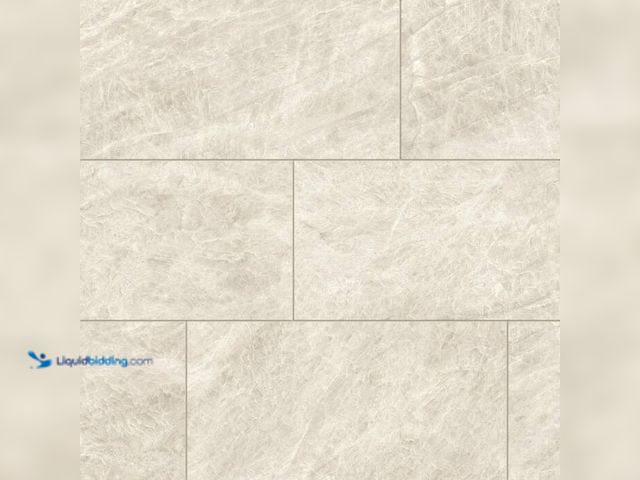 Lot 49-2024476 - Approx (15 Sq. Ft.) of- Corso Italia Taj Mahal Ivory Silk 12 in. x 24 in. Marble Look Porcelain Floo...