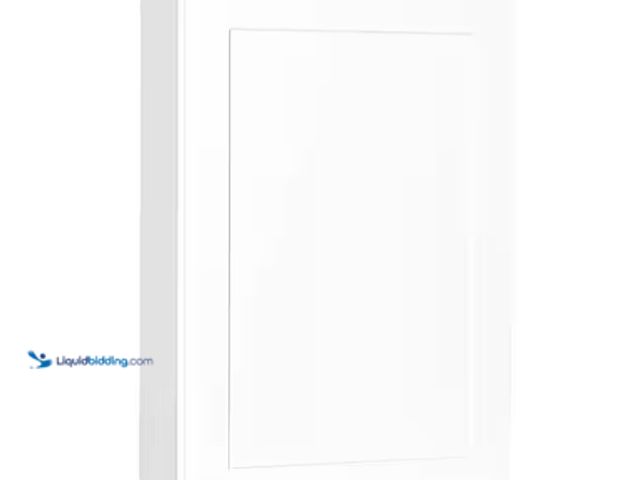 Lot 49-1570074 - Hampton Bay Shaker 24 in. W x 12 in. D x 36 in. H Assembled Wall Cabinet in Satin White, Model # KW2...