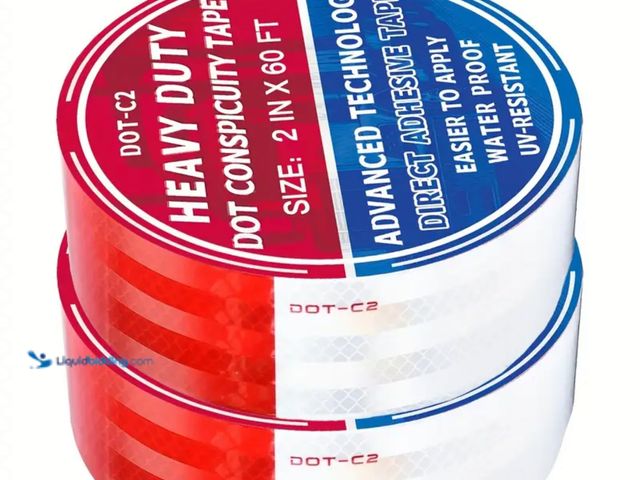 Lot 49-1814401 - 120FT Red and White Reflective Safety Tape(2 rolls 2'' x 60FT for a total of 120FT)