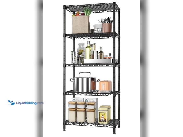Lot 49-1553957 - 6 Tier Storage Shelves Wire Shelving Unit Shelve Metal Kitchen Laundry Room Organization Home Pantry...