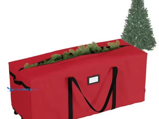Lot 49-5478484 - Pure Garden
Red Christmas Tree Storage Bag for Artificial Trees Up to 9 ft. Tall - Rolling Wheeled ...