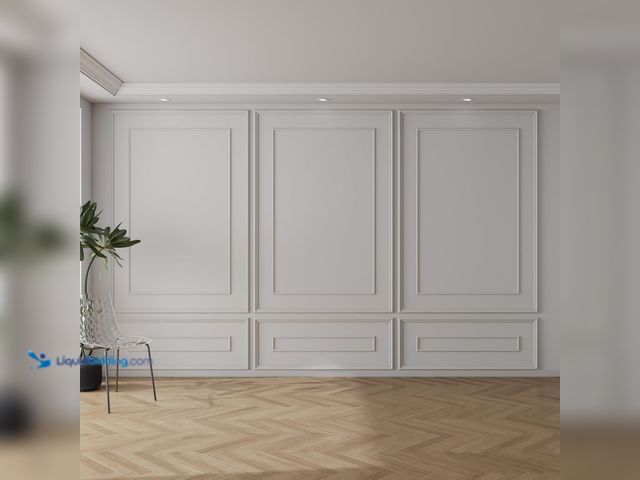 Lot 49-5542671 - Pangda 3 Sets Peel and Stick Wall Molding Kit Inner and Outer Layer Style Premade Wainscoting Panel ...