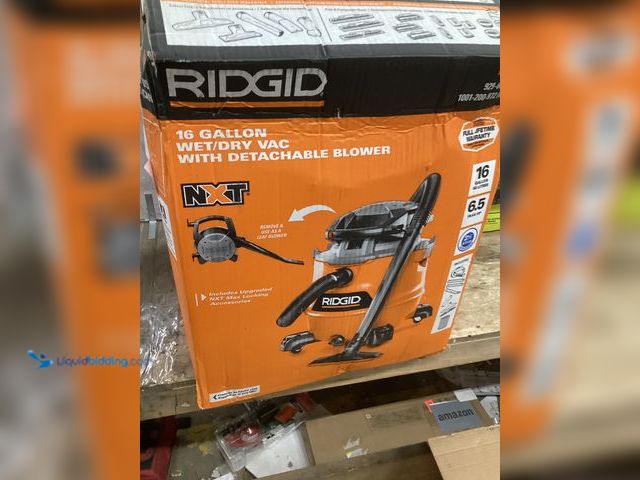 Lot 49-5448300 - RIDGID 16 Gal. 6.5 Peak HP NXT Shop Vacuum Wet Dry Vac. Model: HD1600.  Unused
