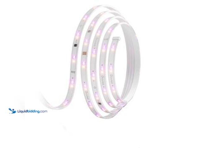 Lot 49-5407287 - 32.8 ft. Outdoor Plug-In Integrated LED Novelty RGBIC with White Lighting Wi-Fi Enabled String -Ligh...