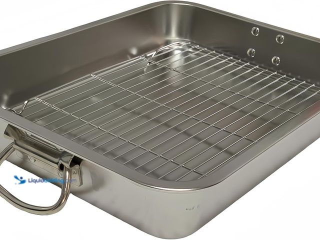 Lot 49-5437312 - Generic Roasting Pan Stainless steel Roasting pan Turkey Roasting pan with grill Rectangular grill s...