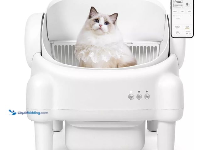 Lot 49-3481666 - Cumrige Self Cleaning Litter Box, 95L Automatic Cat Litter Box Self Cleaning for Multiple Cats, with...