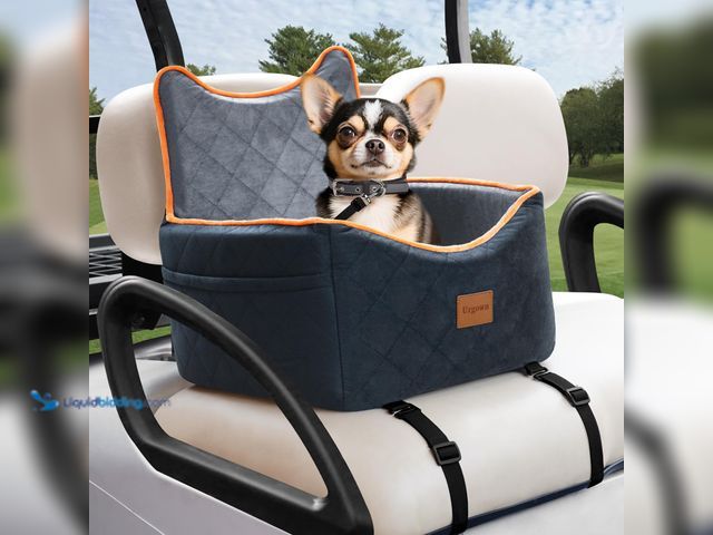 Lot 49-5548859 - Universal Golf Cart Dog Seat for Small/Medium Dogs and Cats, Fully Detachable and Washable Pet Seat ...