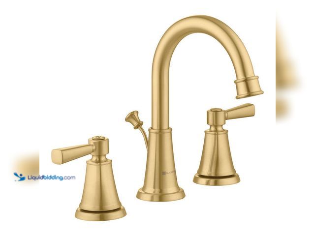 Lot 49-5538850 - Melina 8 in. Widespread 2-Handle High-Arc Bathroom Faucet in Brushed Gold Unused
