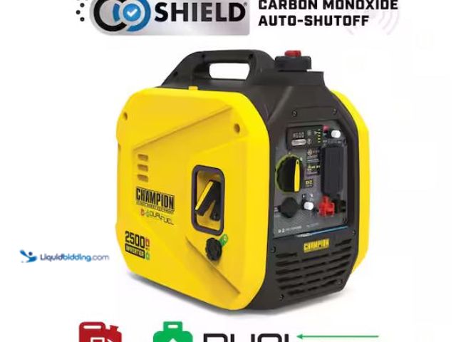 Lot 49-1627592 - Champion Power Equipment 2500/1850-Watt Recoil Start Dual Fuel Gasoline and Propane Inverter Generat...