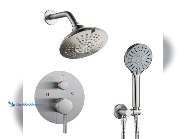 Lot 49-3566060 - BYH build your home
6-Spray Rainfall Dual Shower Head Wall Mount Fixed and Handheld Shower Head Fau...