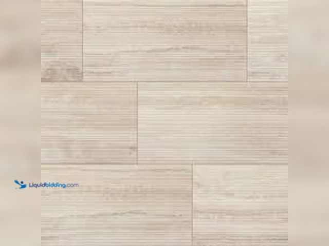 Lot 49-5448373 - Daltile Calligo Almond 12 in. x 24 in. Glazed Ceramic Fluted Wall Tile (15.56 sq. ft./case). Model #...