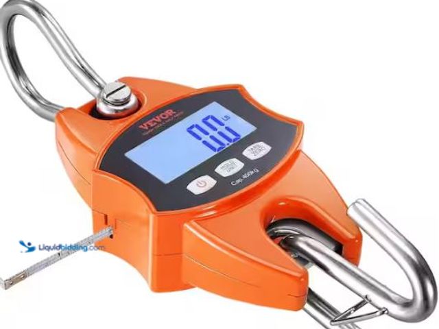Lot 49-1577294 - VEVOR Digital Crane Scale 880 lbs. Industrial Heavy-Duty Hanging Scale with Cast Aluminum Case and L...