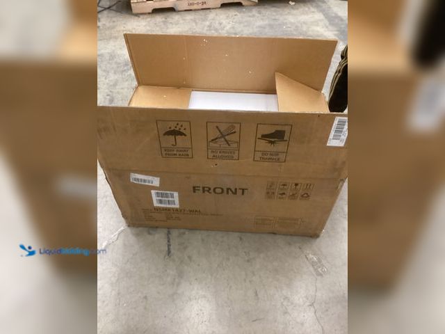 Lot 49-5490215 - Derk Transitional 28"W 3-Drawer Fluted Solid End Table with Built-in power outlets By HULALA HOME It...