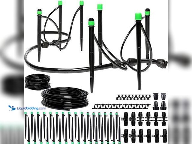 Lot 49-5581872 - Garden Drip Irrigation Kit - For Garden, Yard, Lawn or Indoor Adjustable Watering System - With Drip...