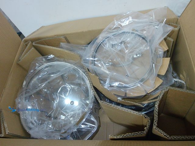 Lot 49-3433536 - (9-Piece) VocVoi Stainless Steel Pan Set with Lids, Unused.   Ref#CRS0209