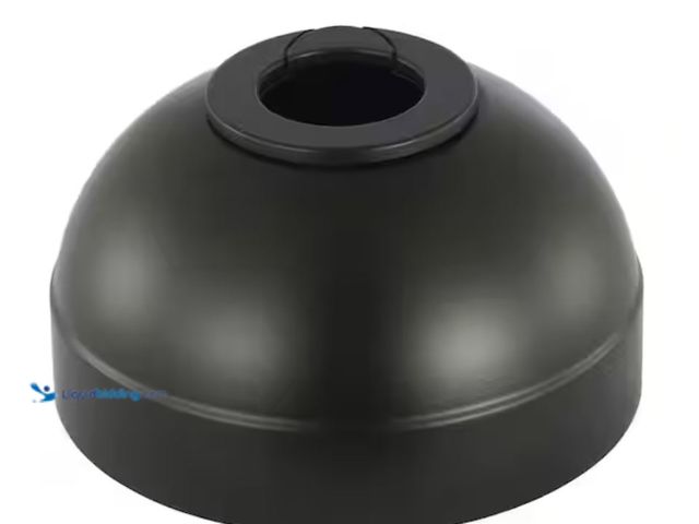 Lot 49-3614545 - Lot of (2) Generation Lighting Fan Universal Matte Black Slope Ceiling Fan Canopy Kit, Model # MC98B...