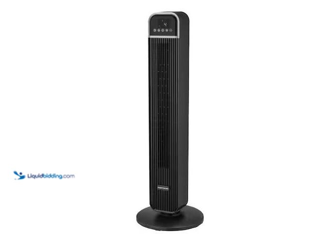 Lot 49-5555488 - Hampton Bay
36 in. 4-Speed Oscillating Tower Fan in Black with Remote Control and Easy Carry Handle...