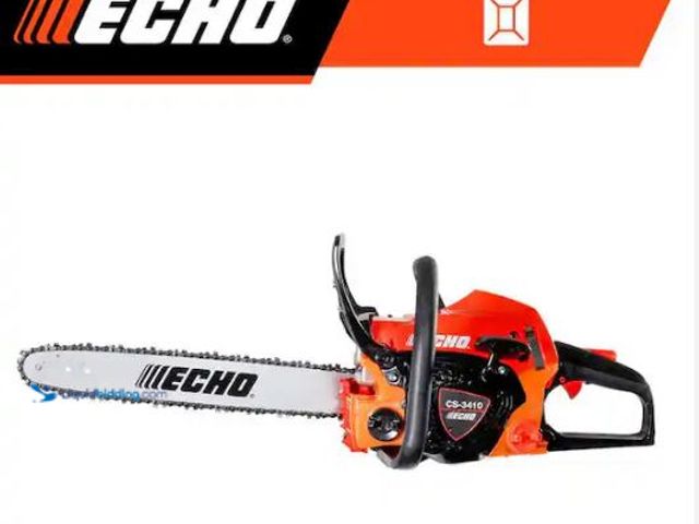 Lot 49-1573903 - ECHO 14 in. 34.4 cc Gas 2-Stroke Rear Handle Chainsaw with Automatic Chain Oiler, Model # CS-3410-14...