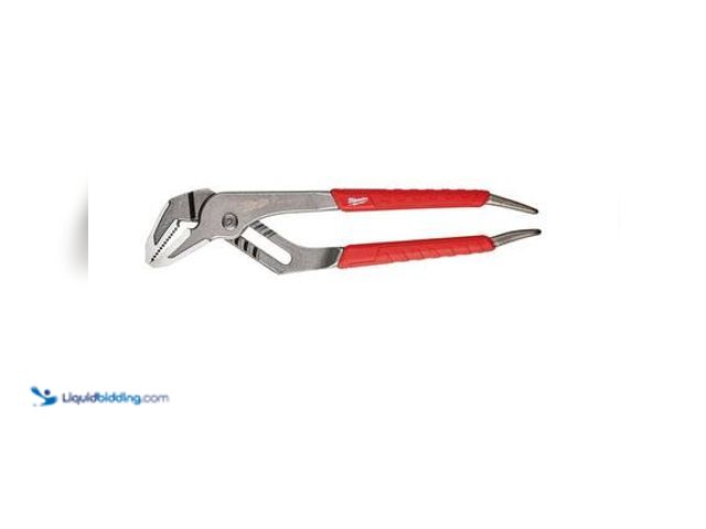 Lot 49-3565743 - Milwaukee 10 in. Straight-Jaw Pliers with Comfort Grip and Reaming Handles. Model # 48-22-6310. Unus...