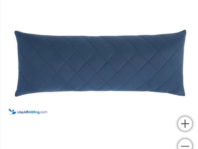 Lot 49-5406320 - Below Zero Cooling Body Pillow/Blue, Unused.