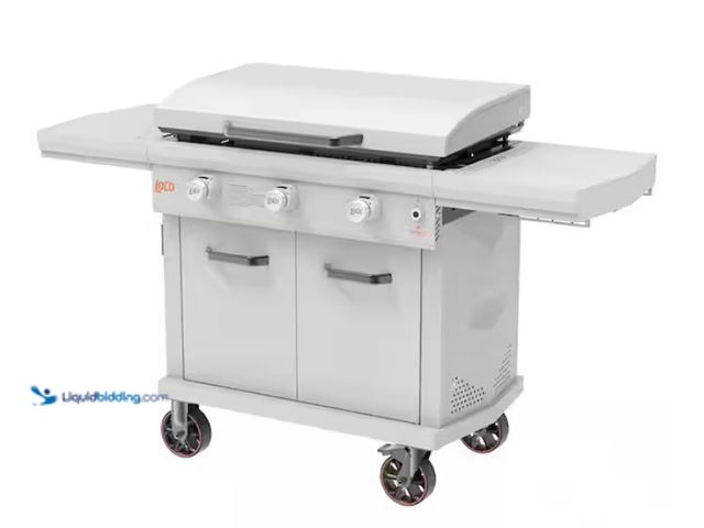 Lot 49-1594743 - LOCO Series II 36 in. 3-Burner Digital Propane SmartTemp Flat Top Grill / Griddle in Chalk Finish wi...