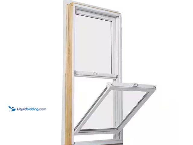 Lot 49-1570059 - Andersen 35-1/2 in. x 47-1/2 in. 200-Series White Double-Hung Clad Wood Window with White Interior L...