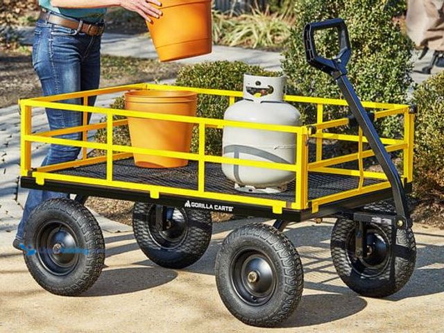 Lot 49-3539664 - Gorilla 1,500 lb. Heavy-Duty Steel Utility Cart GCG-3452
 Item is unused