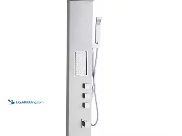 Lot 49-5551443 - SKYSHALO Shower Panel Tower System with Rainfall Shower Head, 53 in. Stainless Steel Shower Column, ...