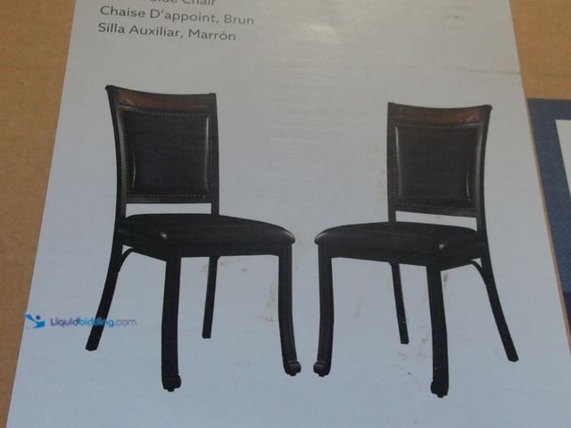 Lot 49-1568786 - Powell® Franklin Rustic Umber/Dark Espresso Dining Side Chair Model #15D2020SC, Unused  Ref#SBS0114