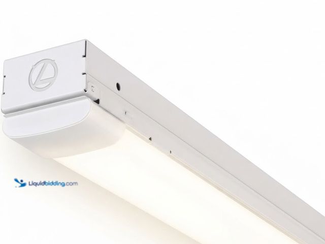 Lot 49-3639401 - Lithonia Lighting 8-Ft Integrated LED White Strip Light Fixture, 220-Watt Equivalent, 4000K High Out...