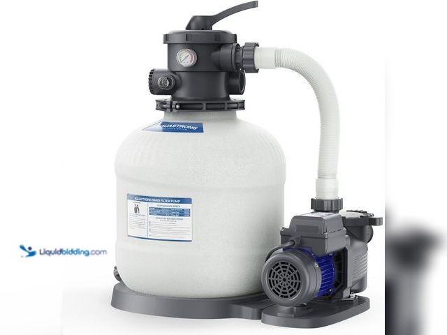 Lot 49-5437716 - AQUASTRONG 16in Sand Filter Pump for Above Ground Pool with Timer, 3/4 HP Pool Pumps Above Ground 38...
