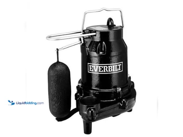 Lot 49-1577041 - Everbilt 3/4 HP Pro Snap Action Submersible Sump Pump, Model # HDS75, Used, Works, Powers on.   Ref#...