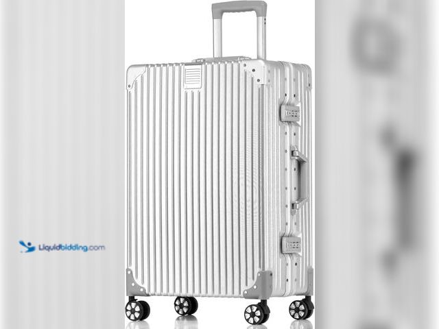 Lot 49-3527605 - HotWay Carry On Luggage with Aluminum Frame, 20 Inch PC Hard Shell Suitcase with Spinner Wheels and ...