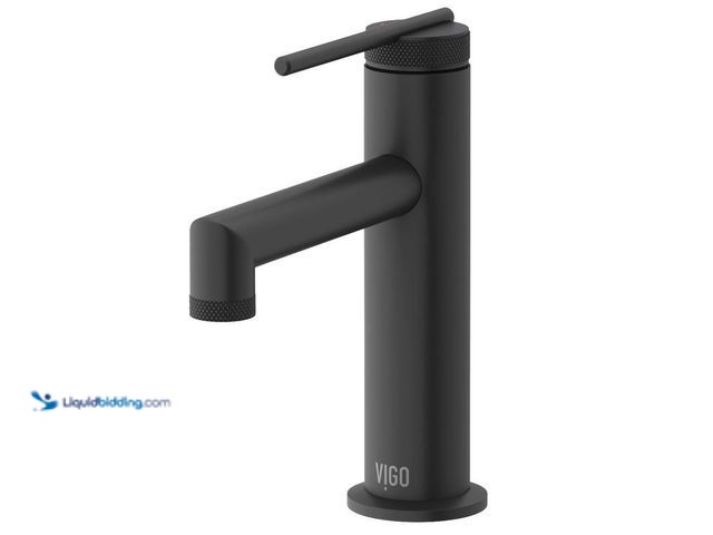 Lot 49-5413163 - VIGO
Sterling Single Handle Single-Hole Bathroom Faucet in Matte Black New