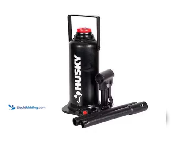 Lot 49-1631298 - Husky 12-Ton Welded Bottle Jack, Model # HPL12BW-ZDT-TH, Slightly used, Unable to test.  Ref#BIN0625