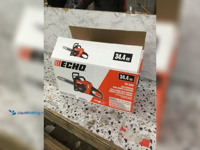 Lot 49-5478693 - ECHO
14 in. 34.4 cc Gas 2-Stroke Rear Handle Chainsaw with Automatic Chain Oiler 
Internet # 33117...