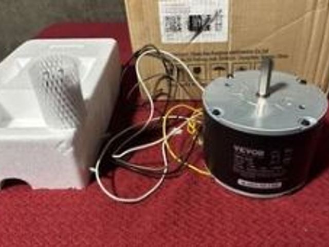 Lot 49-1625506 - Vevor YDK75-6G02 1/10HP Condenser Fan Motor 1100RPM 208-230V for AC Units, Model #YDK75-6G02 , Unuse...
