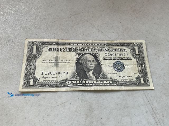 Lot 49-3609264 - 1957 A BLUE SEAL UNITED STATES ONE DOLLAR SILVER CERTIFICATE