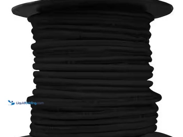 Lot 49-5486410 - 100 ft. 14 Gauge Black Solid Copper THHN Wire Item is New