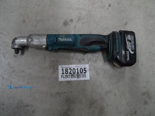 Lot 49-1820105 - 1 Makita BTL063 Battery Powered Cordless Angle Impact Driver Makita 18 Volt 3/8" Cordless Angle Impa...