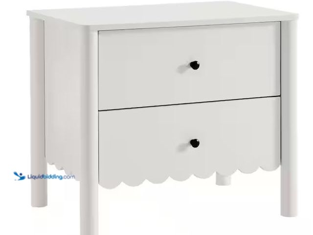 Lot 49-5486589 - Modway
Emmeline Scalloped 2-Drawer Nightstand in White Internet # 335603064
Model # MOD-7206-WHI I...
