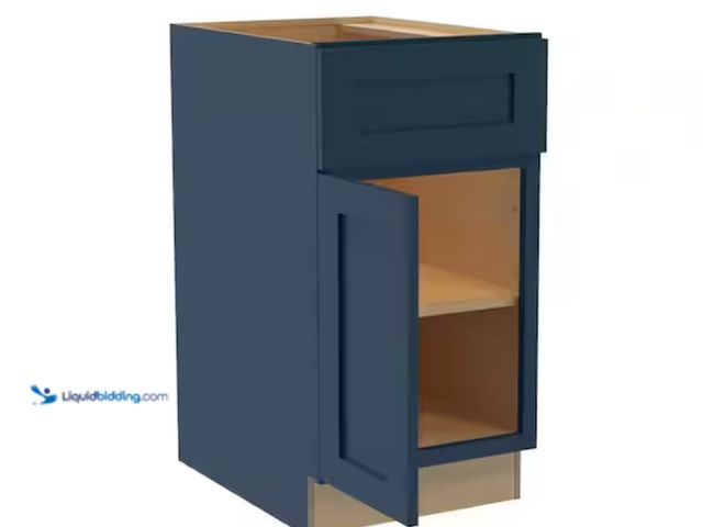 Lot 49-1617965 - Home Decorators Collection Newport 18 in. W x 24 in. D x 34.5 in. H Assembled Plywood Base Kitchen C...