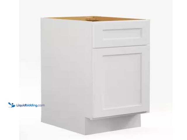 Lot 49-1579122 - Hausvita 18 in. W x 21 in. D x 29.5 in. H in Shaker Dove Plywood Painted Ready to Assemble 2-Drawer ...
