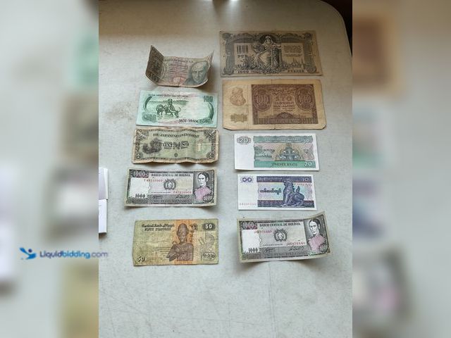 Lot 49-1804209 - LOT OF 10 RARE FOREIGN CURRENCY
