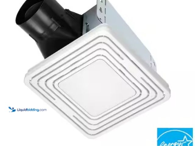 Lot 49-3631311 - Broan-NuTone Roomside Series 50 CFM No Cut Roomside Installation Bathroom Fan with Light, ENERGY STA...