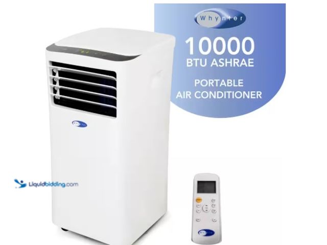 Lot 49-1516943 - Whynter 7,000 (DOE) BTU Portable Air Conditioner Cools 300 Sq. Ft. with Dehumidifier, Remote, and Fi...