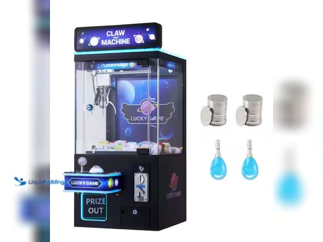 Lot 49-2000134 - VEVOR Claw Crane Machine, Medium-Sized Arcade Game Machine with Light and Sound, Adjustable Steel Cl...