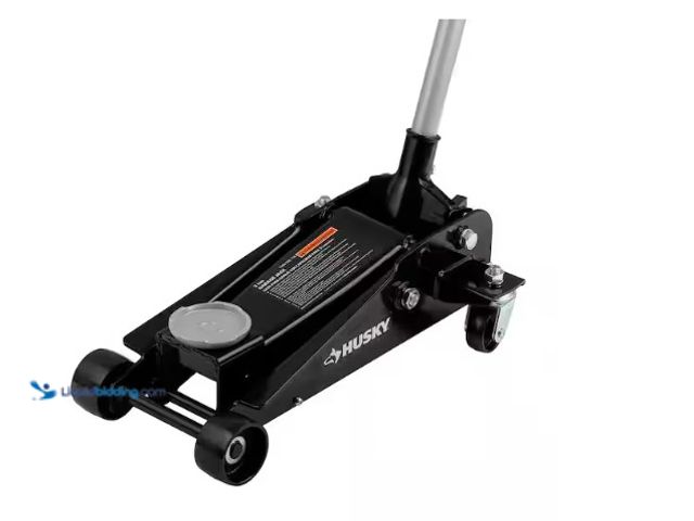 Lot 49-1566625 - Husky 3-Ton Floor Garage Car Jack and Jack Stands, Model # HD00107-BD, unused  Ref#SR1230