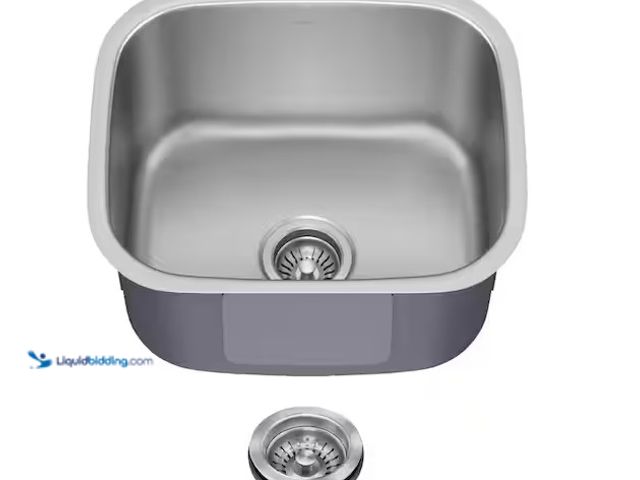 Lot 49-1814399 - KRAUS Premier Undermount Stainless Steel 20 in. Single Bowl Kitchen Sink 18 gauge 
Model # KBU11
