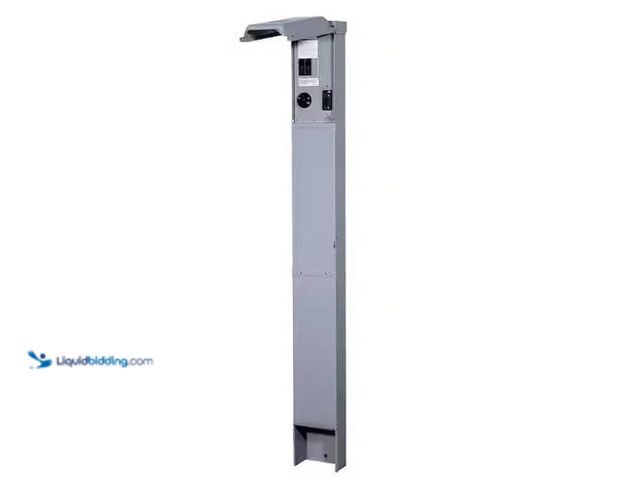 Lot 49-1549474 - Midwest Electric Products RV Earth Burial 70 Amp Pedestal with 30 Amp RV Receptacle and 20 Amp GFCI ...